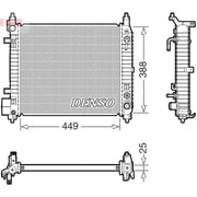 Denso Engine Radiator fits Nissan Sunny 2012 on 1.5