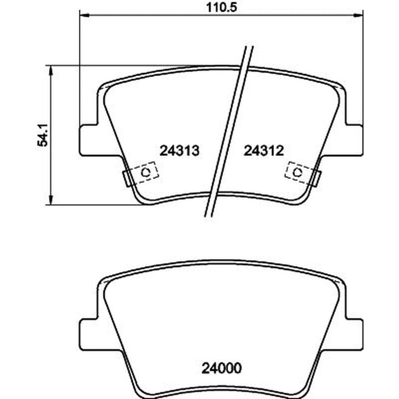 Mintex Rear Brake Pad Set MDB4196