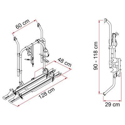 Fiamma Carry Bike 200D 2 Bike Cycle Rack Van Conversion - Fiamma - Van Life Living