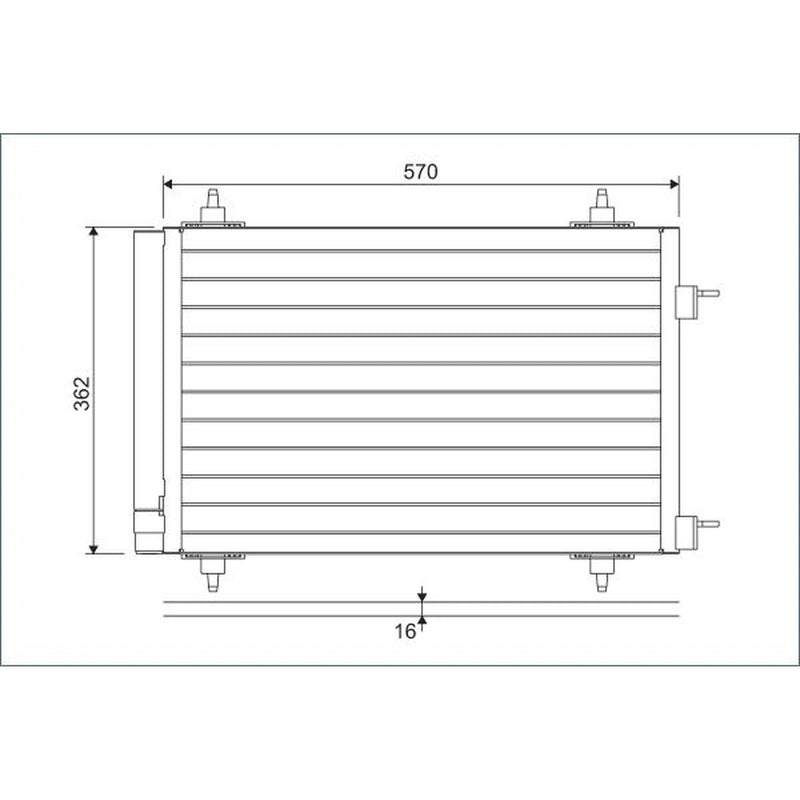 Valeo Air Conditioning Condenser 818170