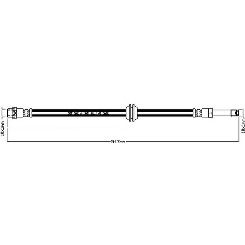 Juratek Brake Hydraulic Hose Line Right JBH1222