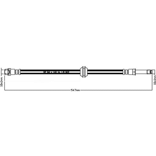 Juratek Brake Hydraulic Hose Line Right JBH1222