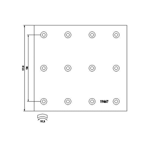 DON Don Cv Brake Lining Set VL72731S7115