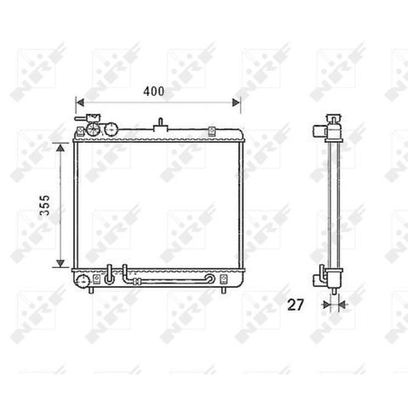NRF Engine Radiator 53256