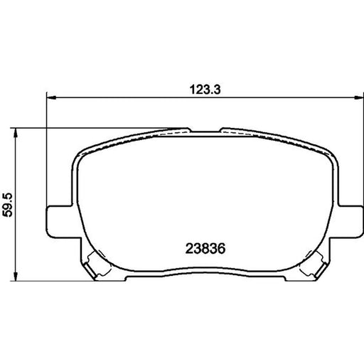DON Front Brake Pad Set PCP1508