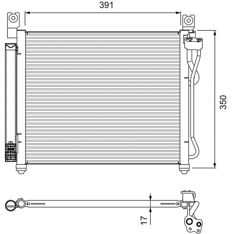 Valeo Air Conditioning Condenser 814299