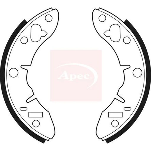 Apec Brake Shoe Set Axle Kit SHU187