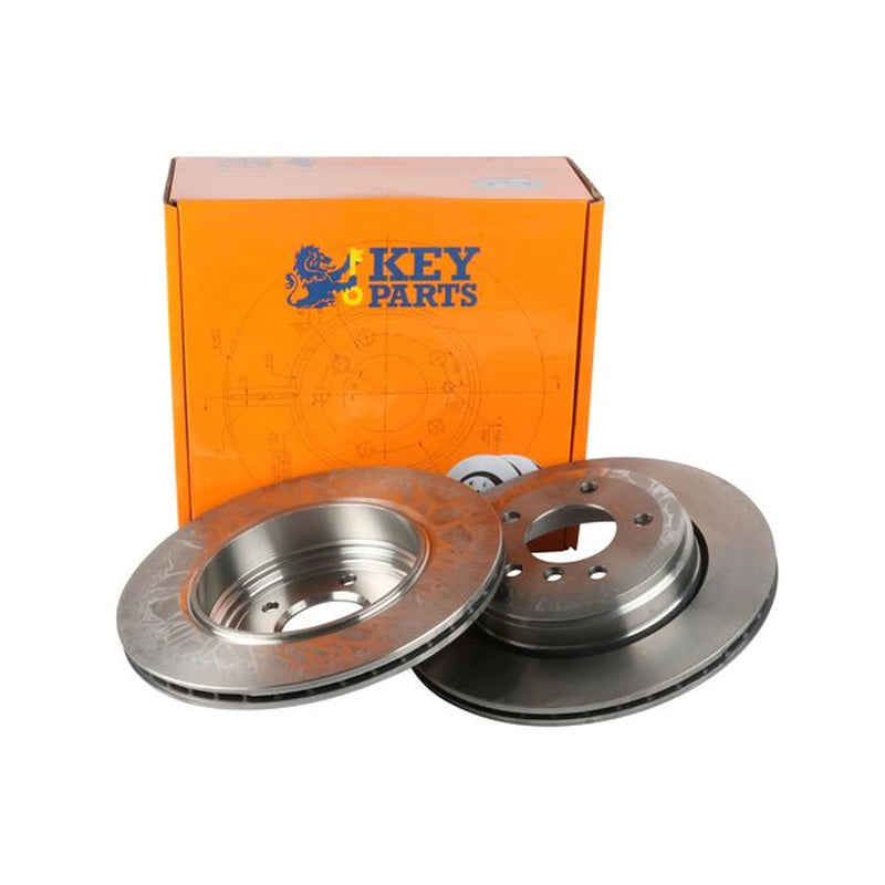 Key Parts 2 x Vented Rear Brake Discs KBD4408-x2