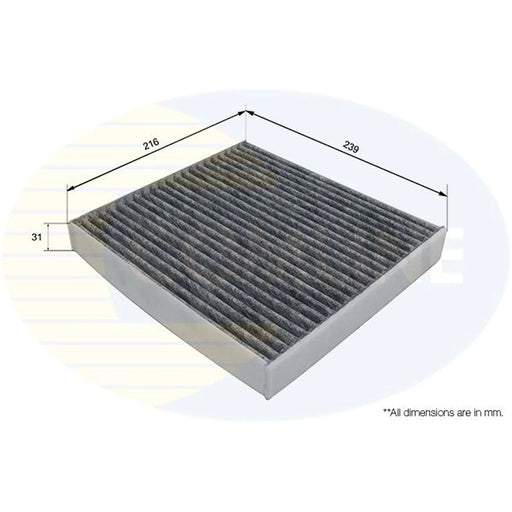 Comline Cabin Air Filter (Pollen Filter) EKF468A