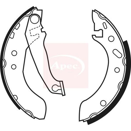 Apec Brake Shoe Set Axle Kit SHU535