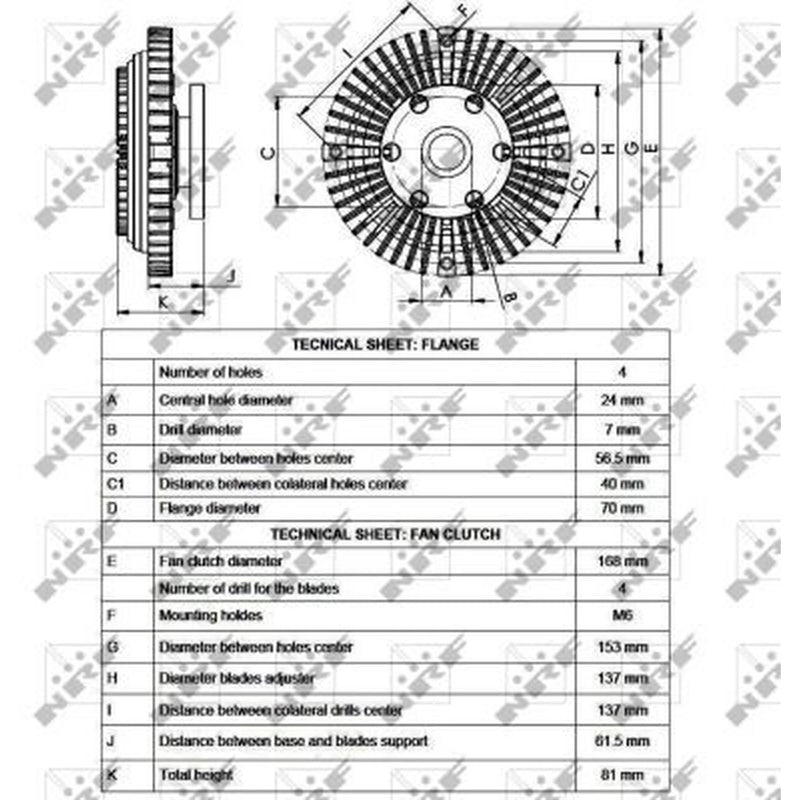 NRF Radiator Fan Clutch 49526