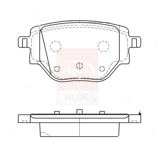Apec Rear Brake Pad Set PD3953