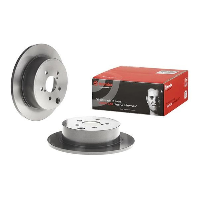 Brembo 2 x Solid Rear Brake Discs 08.C661.11-x2