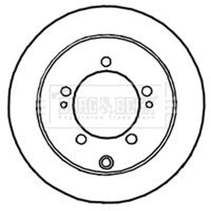 Borg & Beck 2 x Solid Rear Brake Discs BBD4644-x2