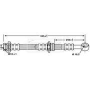Borg & Beck Brake Hydraulic Hose Line Rear Left BBH7151