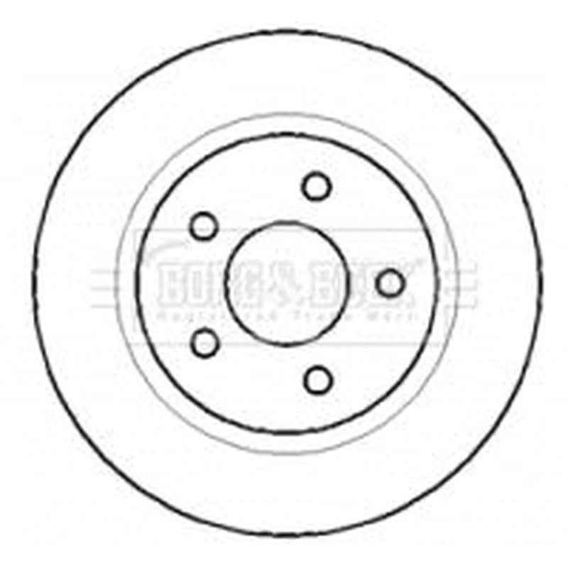 Borg & Beck 2 x Solid Rear Brake Discs BBD4403-x2