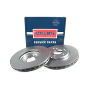 Borg & Beck 2 x Vented Front Brake Discs BBD4141-x2