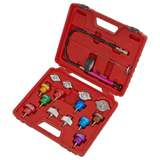 Sealey Cooling System Pressure Test Kit 16pc VS006 Sealey  - Town Parts