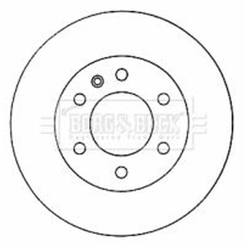 Borg & Beck 2 x Vented Front Brake Discs BBD4570-x2