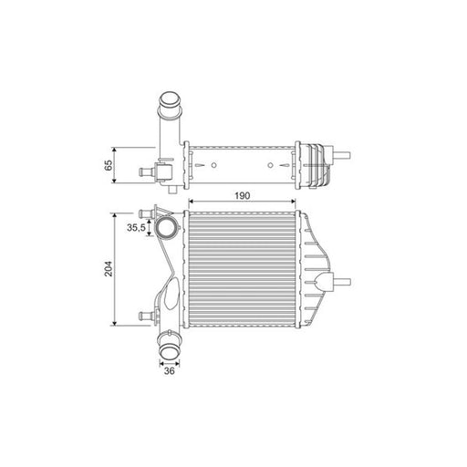Valeo Intercooler (Charge Air Cooler) 817882