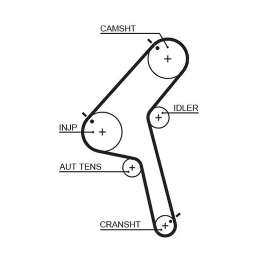 Gates Timing Belt Cambelt 145 Teeth 5470XS
