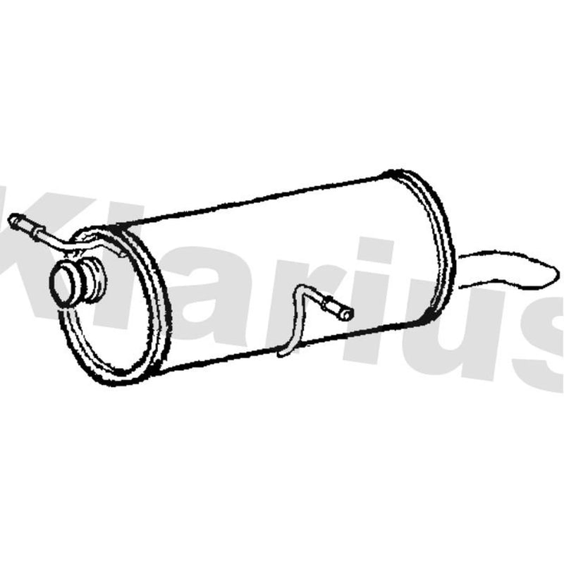 Klarius Box With Tail Pipe Rear PG838P