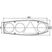 Hella Tail Light / Lamp P21/5W Right 2VA 341 419-021