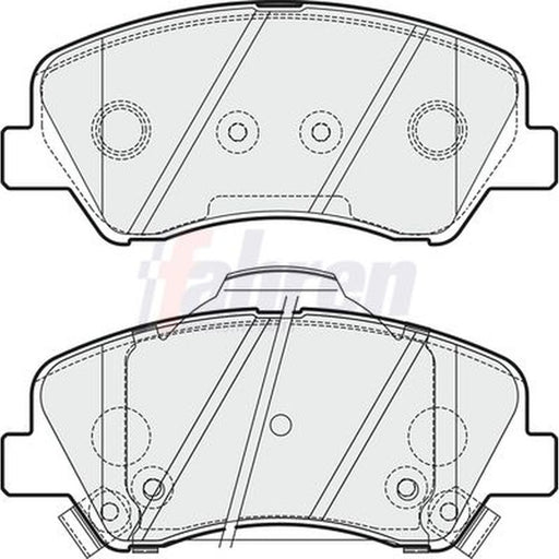 Fahren Front Brake Pad Set fits Hyundai Accent IV 2010-2018 1.4 1.6