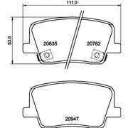Mintex Rear Brake Pad Set MDB4131