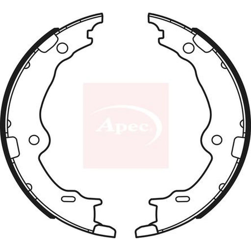 Apec Parking Brake Shoe Set SHU792