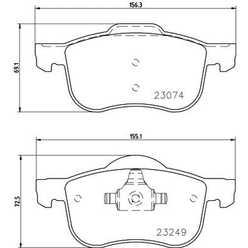 DON Front Brake Pad Set PCP1434