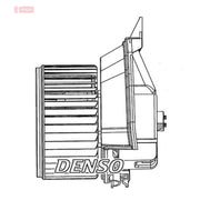 Denso Heater Blower Fan DEA20200