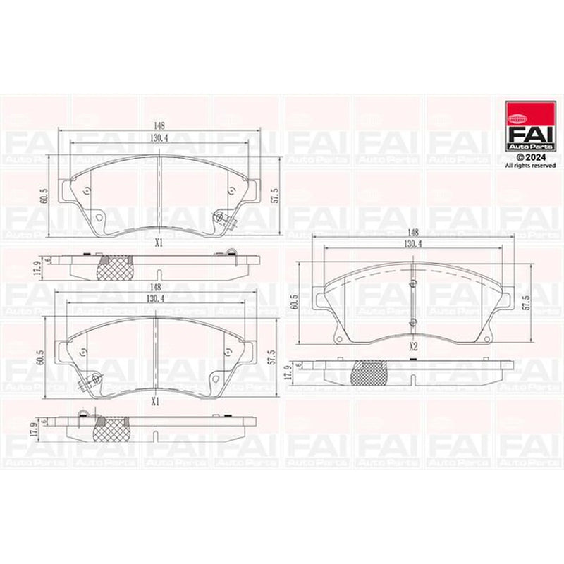 FAI Front Brake Pad Set BP149