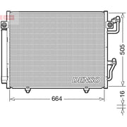 Denso Air Conditioning Condenser fits Mitsubishi Pajero 2000-2006 2.5 3.0 3.2