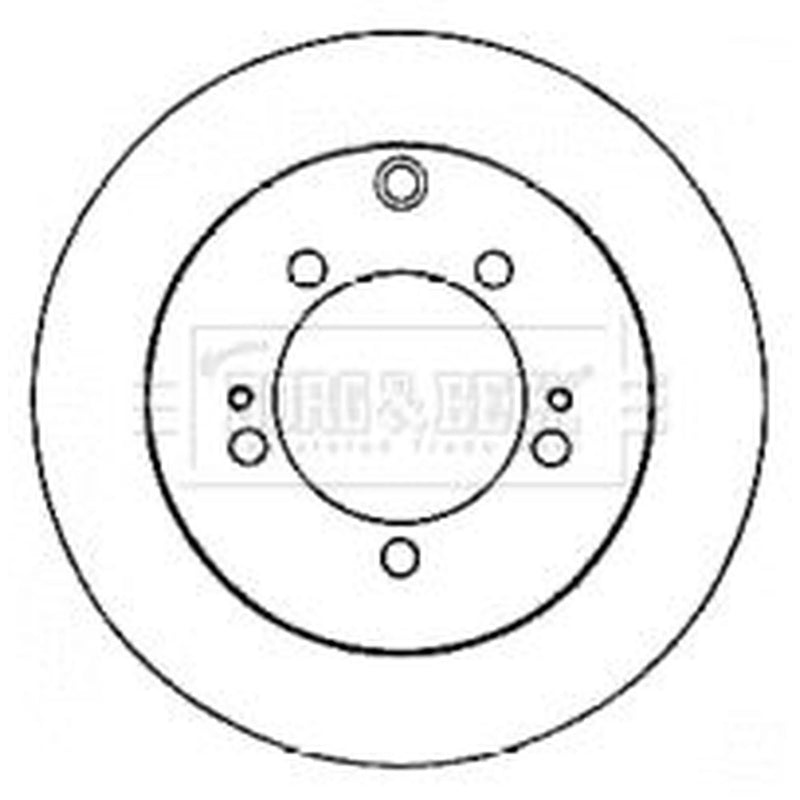 Borg & Beck 2 x Solid Rear Brake Discs BBD4556-x2