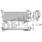 Denso Air Conditioning Condenser fits Fiat Punto 1993-1999 1.1 1.6