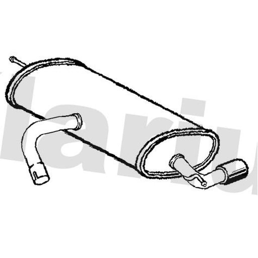 Klarius Box With Tail Pipe Rear SE234C