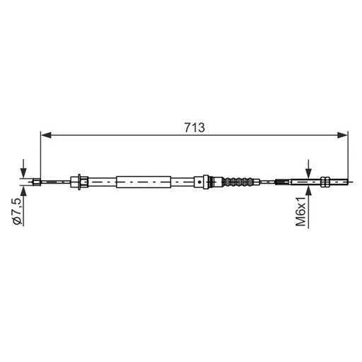 Bosch Handbrake Cable Rear 1 987 477 594