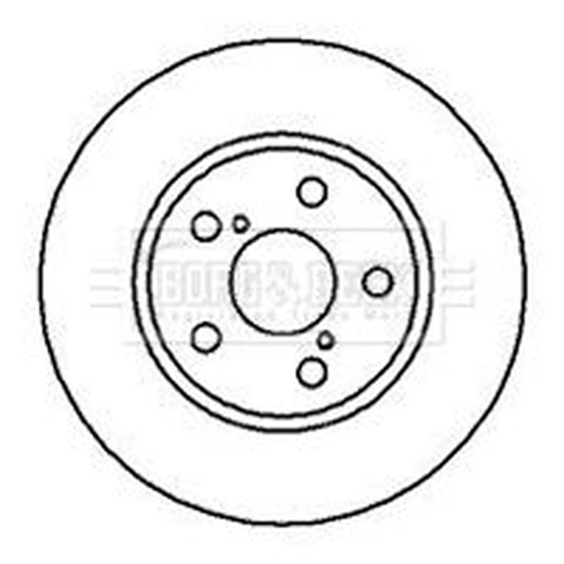 Borg & Beck 2 x Vented Front Brake Discs BBD4103-x2