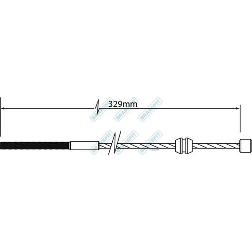 Apec Handbrake Cable Front BBC3468