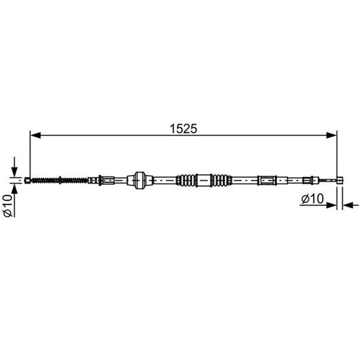 Bosch Handbrake Cable Right Rear 1 987 482 534