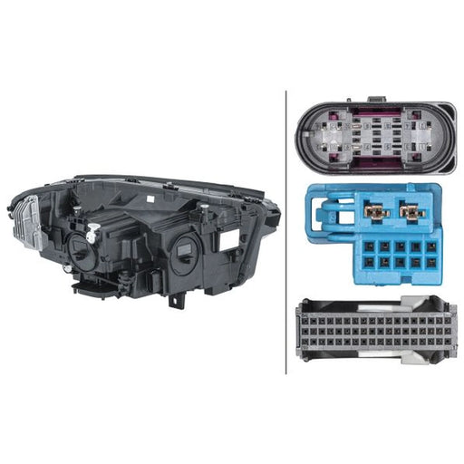 Hella Headlight Headlamp LED Left 1LX 013 074-731