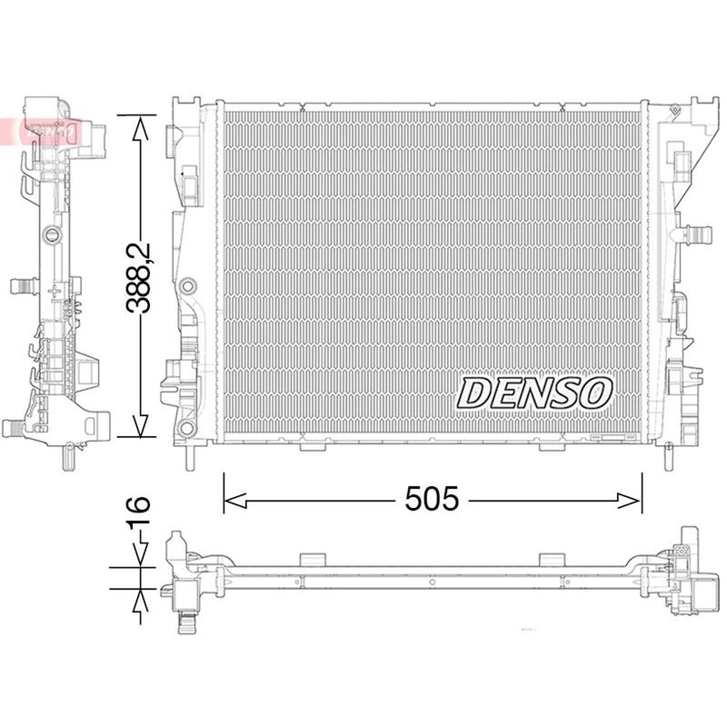 Denso Engine Radiator fits Renault Zoe 2012 on