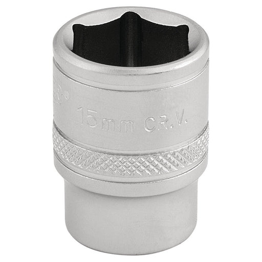 Draper 6 Point Metric Socket, 3/8" Sq. Dr., 15mm 16541 Draper  - Town Parts