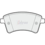 Fahren Front Brake Pad Set FBP3245