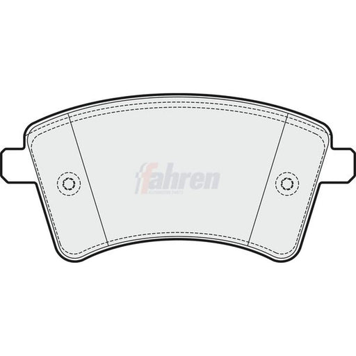 Fahren Front Brake Pad Set fits Mercedes-Benz Citan Dualiner 2012-2021