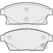 Fahren Front Brake Pad Set fits Cadillac Ats 2013 on 2.0