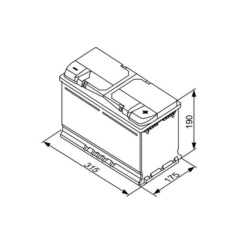 Bosch Batteries Battery 12V 80Ah 740A 0 092 S40 110