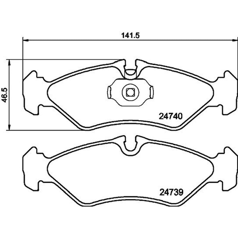 Mintex Rear Brake Pad Set MDB3016