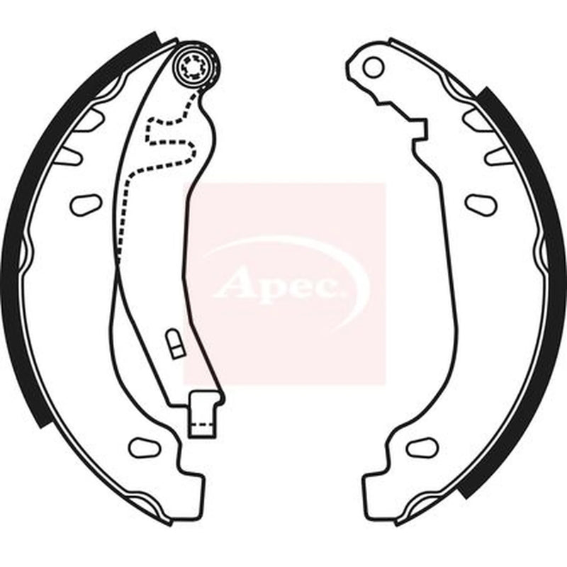 Apec Brake Shoe Set Axle Kit SHU659
